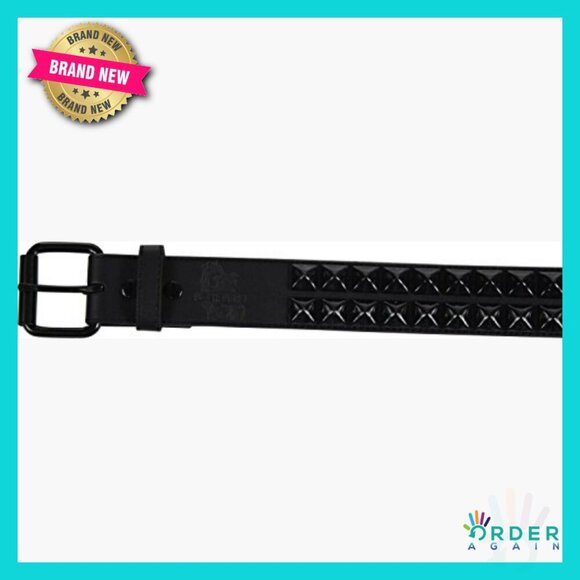 Punk Rock Studded Leather Belt Classic Y2K Style Adjustable Buckle